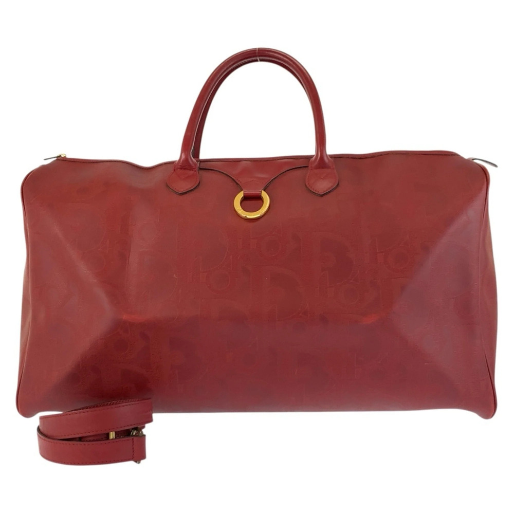 CHRISTIAN DIOR Vintage Red Trotter Shoulder Bag